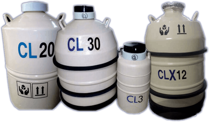big liquid nitrogen containers